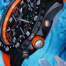 Breitling Endurance Pro 44mm Black Dial, New Orange Strap, Full Set 2022 7