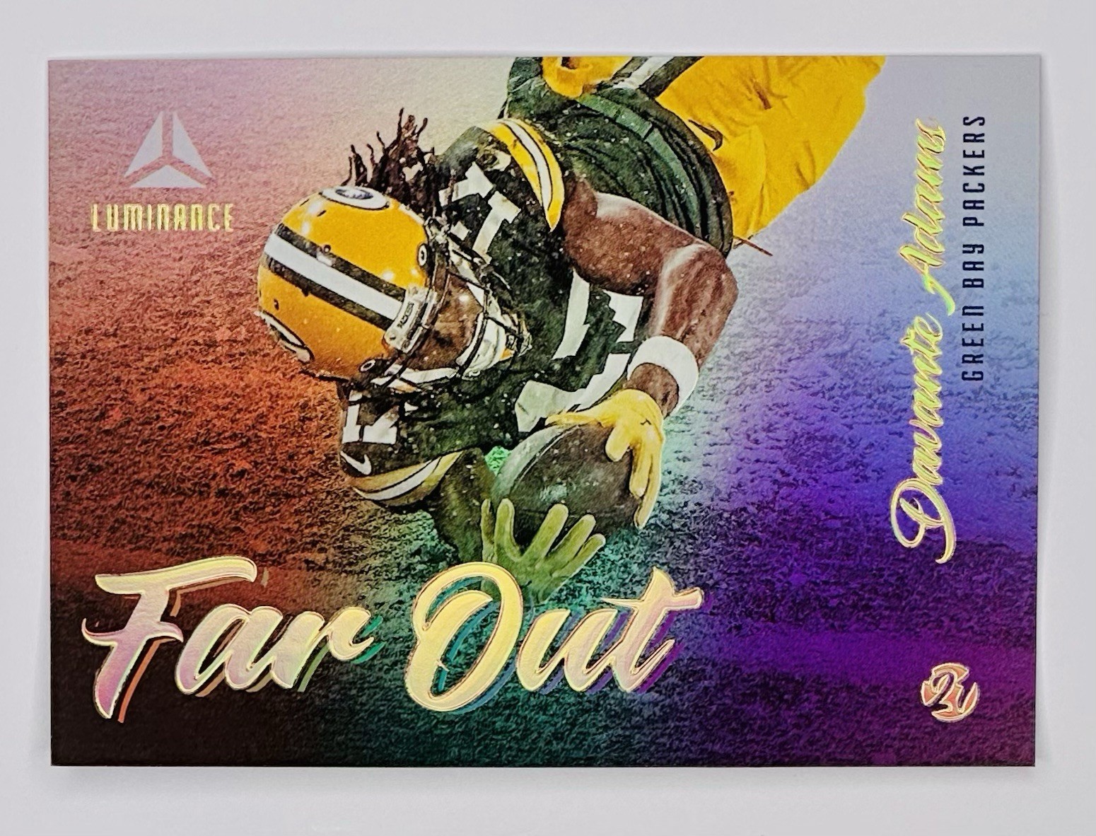 2021 Panini Luminance DAVANTE ADAMS Far Out #FO-4 Case Hit SSP Insert RAMS 🔥