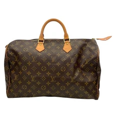 LOUIS VUITTON Speedy 40 Handbag Monogram Canvas M41522 Brown France Boston Bag