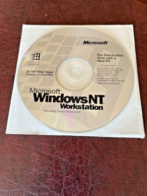 Microsoft Windows NT Workstation 4.0 CD | eBay