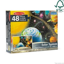 Melissa  Doug Solar System Floor Puzzle 48pcs NEW IN BOX For Ages 3 