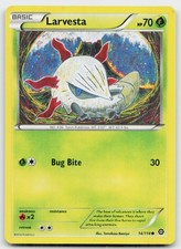 Larvesta 14/114 Common Steam Siege Pokemon Near Mint