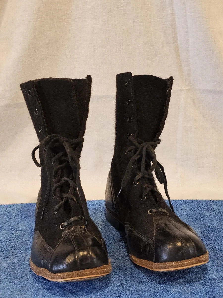 Preços baixos em Botas de couro sapatos Vintage década de 1950