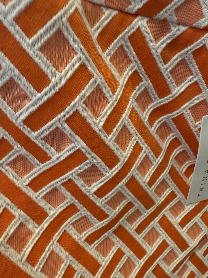 Pantalones Cortos Trina Turk Corbin Flecos en Naranja Talla 16 Nuevos con Etiquetas Foto 3 de 4