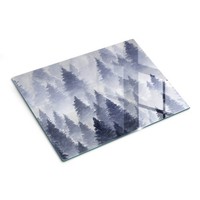 Schneidebrett Aus Glas Modernes KüChenzubehöR GehäRtetes Glas Nebelwald 40X30 Cm