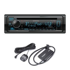 Kenwood KDC-X305 Bluetooth CD Receiver w/ Alexa SiriusXM Tuner Kit