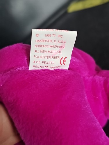 1999 Ty Beanie baby “Millennium” Bear Beautiful Color Bright - Picture 16 of 17