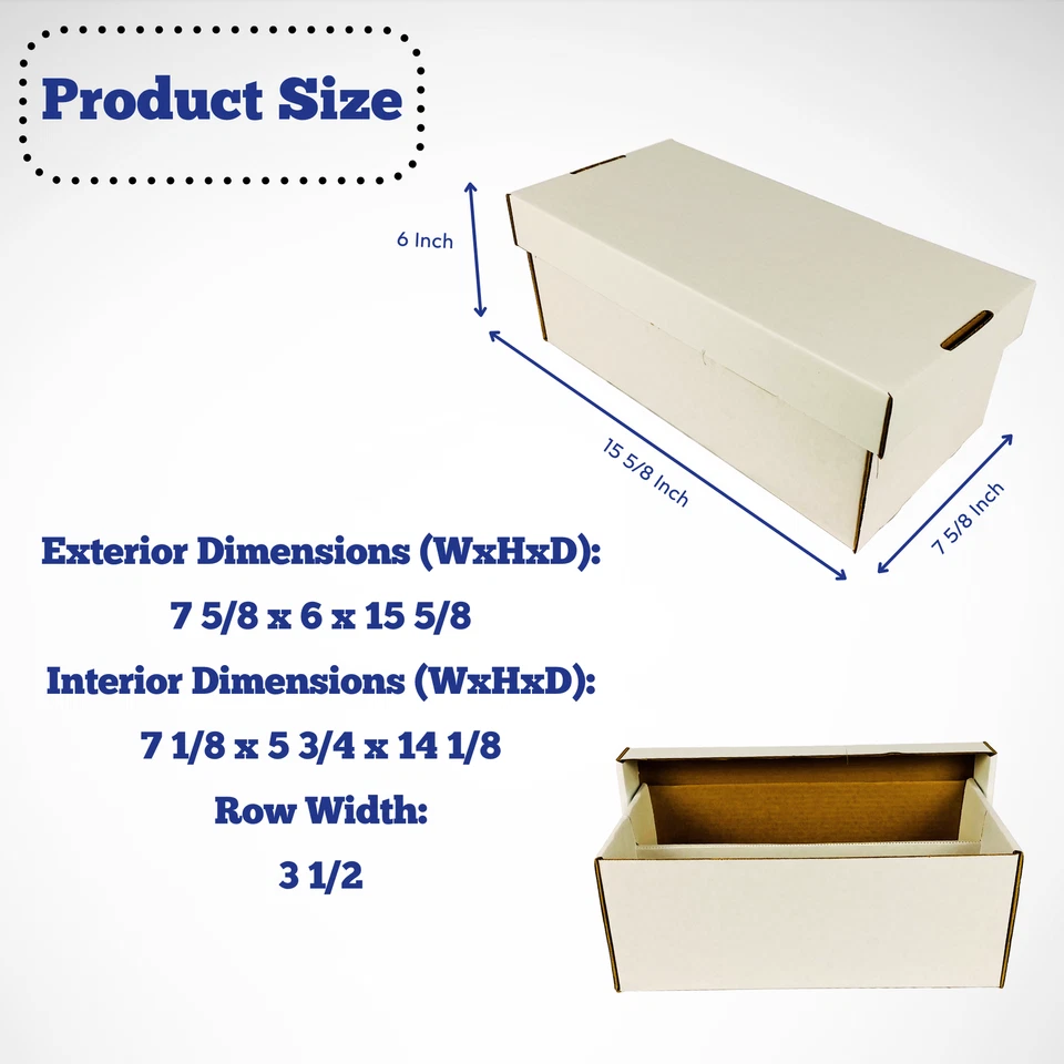 Lote de 5 cajas de zapatos Max Pro de béisbol/tarjetas coleccionables graduadas de 2 filas caja de almacenamiento Foto 2 de 4