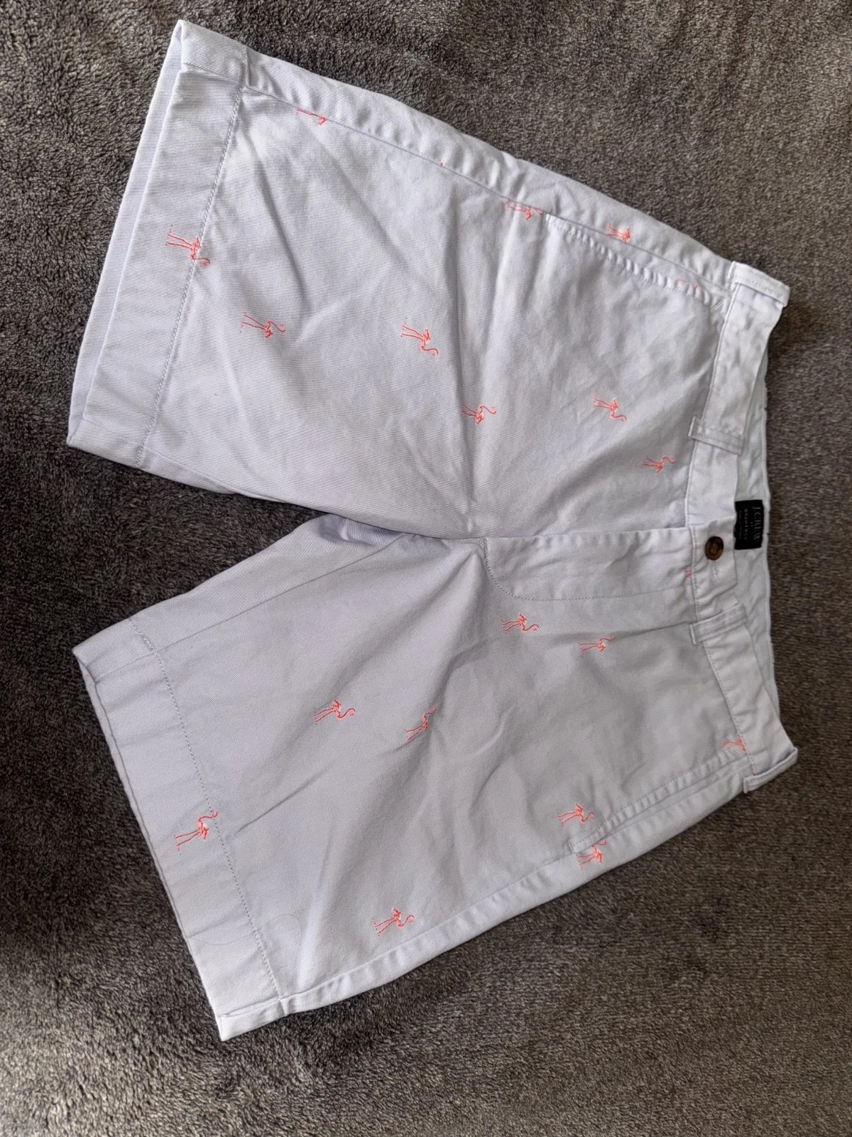 Men's Blue Chino Shorts By J-Crew Golf Flat Front, Size 30,8-inch inseam
