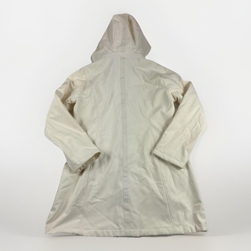 Lauren Ralph Lauren Raincoat Women’s M Yellow Hooded Zip Up Jacket Rain Coat RLL - Picture 2 of 10