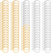 100PCS Earring Hooks for Jewelry Making, Leverback French Earrings Hooks Huggie