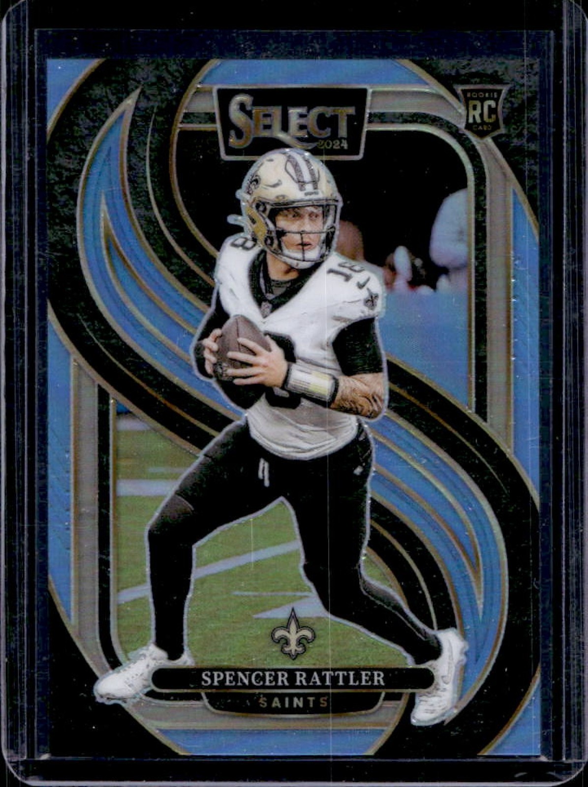 2024 Select Spencer Rattler Premier RC Light Blue Prizm #35/99 Saints