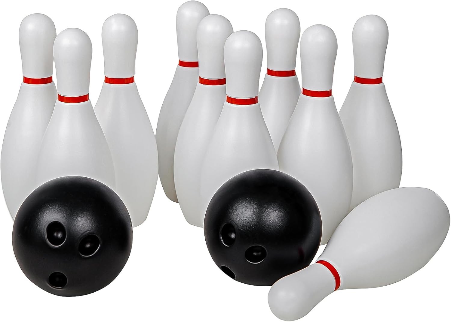 Indoor Bowling Set - 10 + 2 Pieces for Kids & Adults