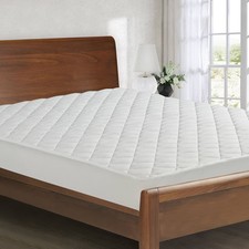 Full All Seasons Reversible Fitted Mattress Pad - All In One: Cooling