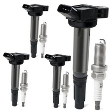 Set of 4 Ignition Coil Pack  Iridium Spark Plug Replace UF487 UF507  6619