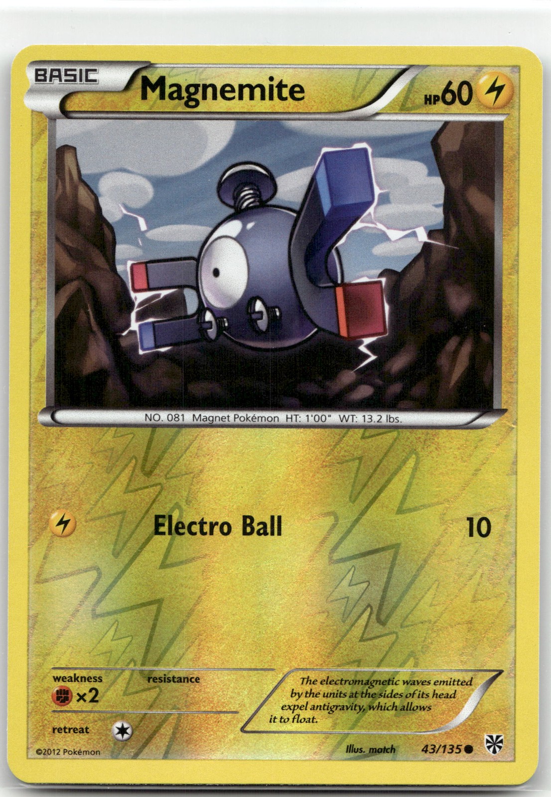 Magnemite (43) Reverse Holofoil [PLS - 43/135] EN