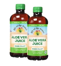 Lot Of 2 Lily Of The Desert Aloe Vera Juice, Inner Fillet, 32 fl oz Each
