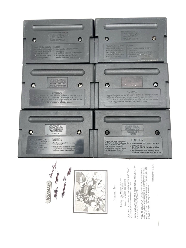 LOTE DE 6 JUEGOS SEGA GENESIS. SONIC 2 (SIN REVENTA), X-MEN ¡Y MÁS!*SIN PROBAR* Foto 2 de 3