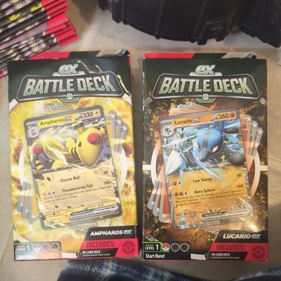 Pokemon TCG ex Battle Decks Box Ampharos & Lucario ex Sealed New set of 2 |  eBay