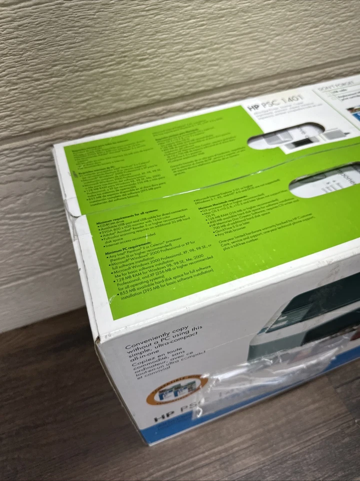 HP PSC 1400 Series 1401 1410 All-In-One Inkjet USB Printer Scanner Copier Sealed - Image 4 of 4
