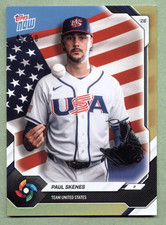 2026 TOPPS NOW PAUL SKENES GOLD PARALLEL #40/50 WORLD BASEBALL CLASSIC #USA07