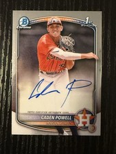2025 Bowman Chrome Caden Powell Auto CPA-CPO Astros 1st Bowman