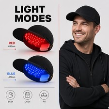 Hair Growth Cap Red Light Therapy 660nm 850nm LED Laser Rechargeable Men Women