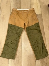 Vintage SafTbak Tan Canvas Brush/Briar Guard Hunting Pants Size 40x27 USA Made