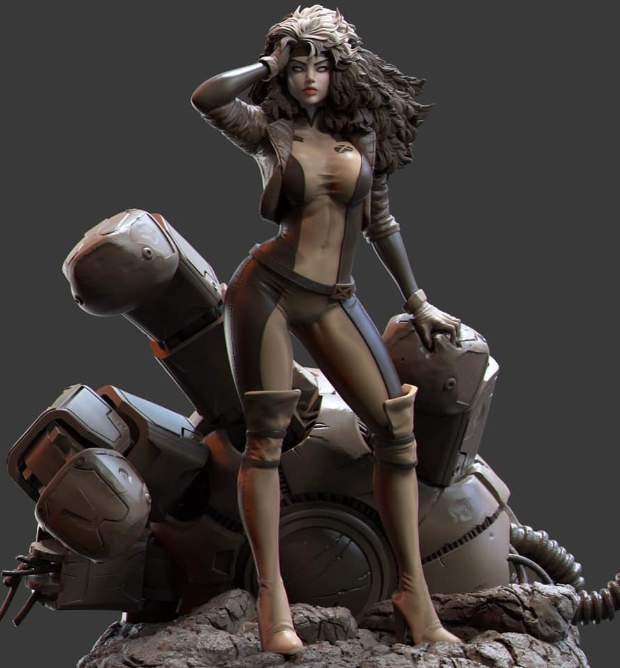 Rogue Resin Sculpture Statue Model Kit  Marvel X-Men Unpainted/Unassembled