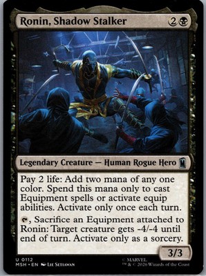 Ronin, Shadow Stalker 0112 Marvel Super Heroes Mythic Rare NM MTG