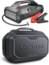 LOKITHOR JA302 2500Amp Jump Starter with 150PSI Air Compressor BagEVA Protection