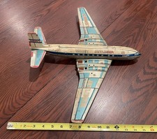 RARE Vintage Yonezawa Comet Jetliner Tin To y Airplane No. 17 De Havilland