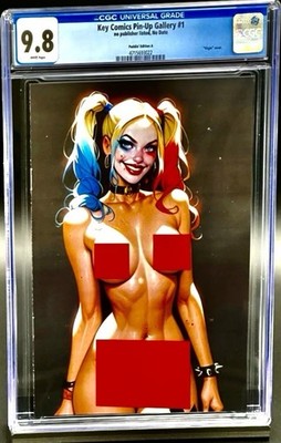 Key Comics Pin-Up Gallery #1 CGC 9.8 - Harley Quinn - Puddin A - 18+ LTD 100  