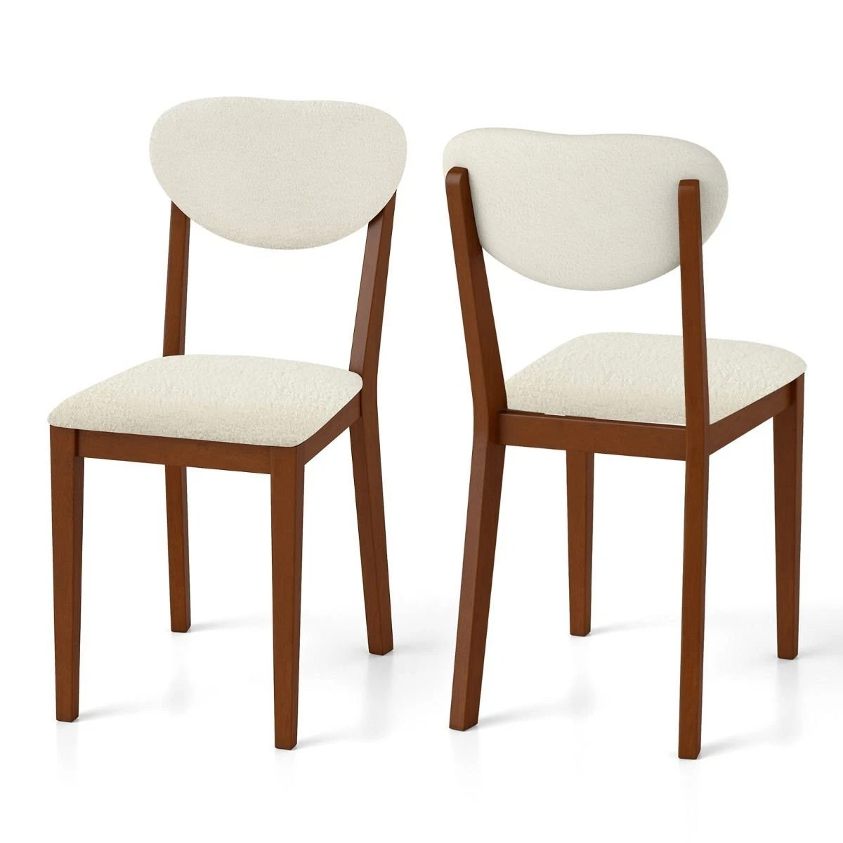 Chaise Design Pivotante Blanche Homestyle4u - Pour Salle à Manger Ou Bureau, Accoudoirs, Rembourrée