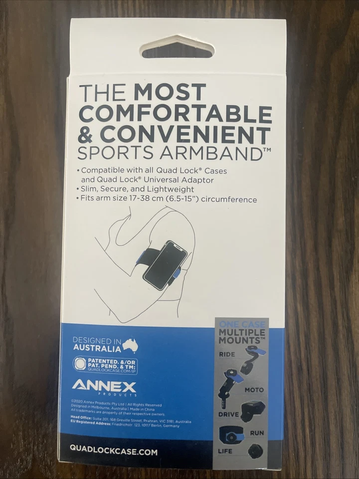 QUAD LOCK Running Sports Armband - NEW IN BOX - FAST FREE SHIPPING - Image 3 of 4