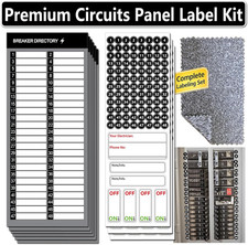 Electrical Panel Labels Kit 48 Circuit Breaker Stickers, Premium Waterproof Ea