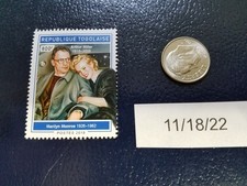 Marilyn Monroe Arthur Mills 2018 Republique Togolaise Stamp (c)