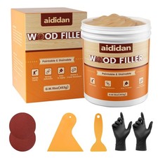 Wood Filler, Repair Kit,16 Ounce Paintable  Stainable Natural