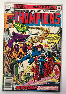 Marvel The Champions #14 1977 VF 1st appearance of Swarm Cent Copy