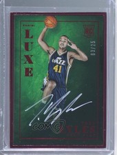 2015-16 Panini Luxe Framed Auto Ruby 3/25 Trey Lyles #LX-TLY Auto fl4