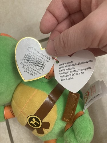TY Beanie Baby 6" Michelangelo Teenage Mutant Ninja Turtles - 第 5/6 張圖片