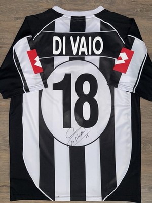 Marco Di Vaio Hand Signed Juventus 02/03 Home Jersey With Exact