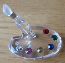SWAROVSKI CRYSTAL PAINT PALETTE AND BRUSH 680850