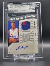 Chris Bosh 2006 Topps Big Game All Star GU Jersey Patch Auto /10 HOF CGC AUTH 🔥