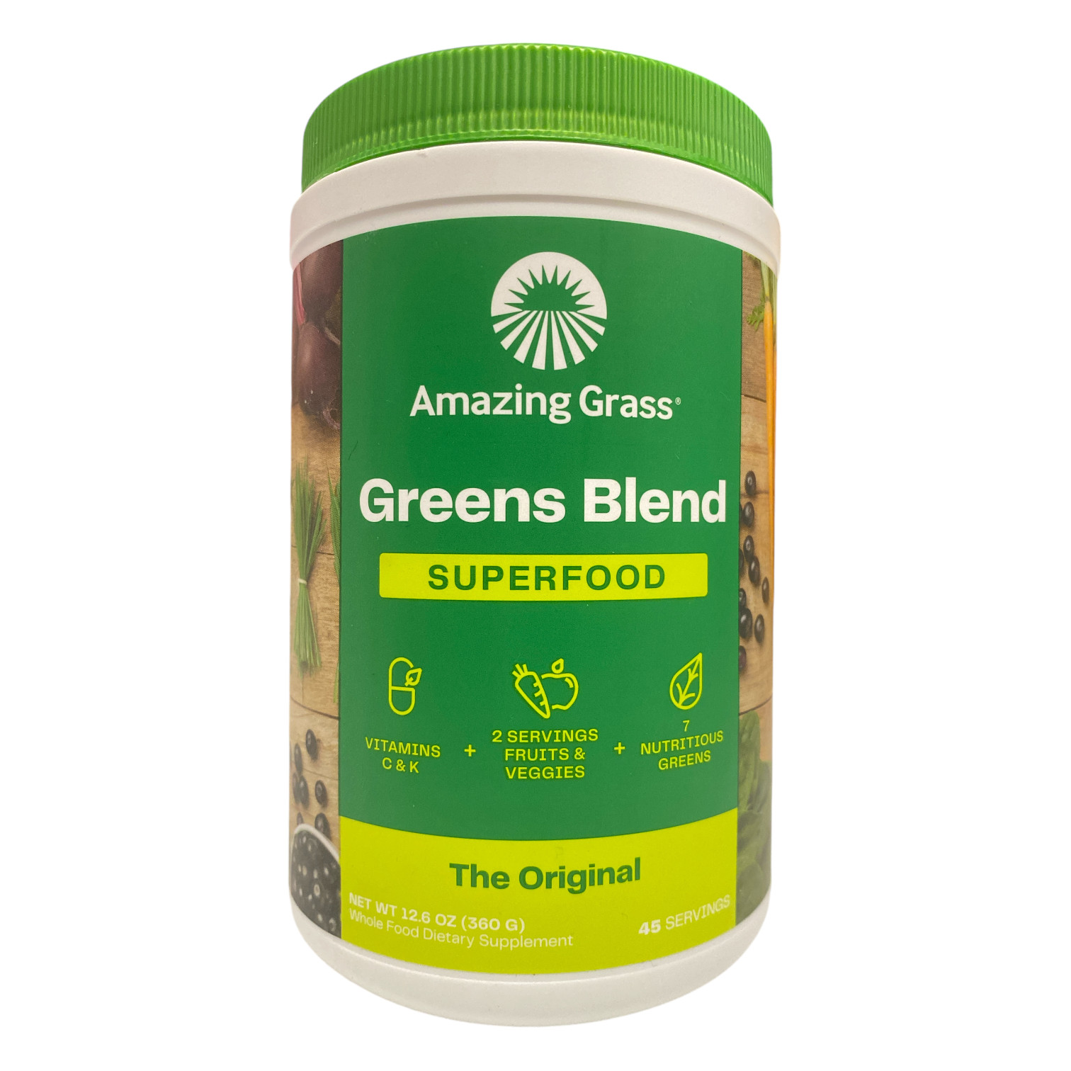 Суперпродуктовый порошок Amazing Grass Green оригинальный 45 порций 126 унции 4190₽