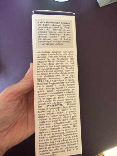 Kiehl's Retinol Night Serum 28ml Fast Release, Wrinkle Reducing - Picture 3 of 4