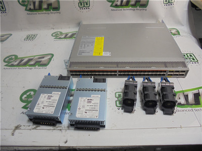 Cisco Nexus 2348UPQ Fabric Extender 2x PSU 3 Fans 4 SFP+ Ports Good Condition