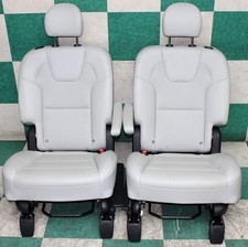 21 Telluride Gray Leather Rear Backseat Second 2nd Row Captains Bucket Seats 2x