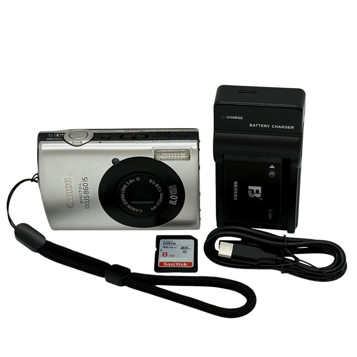 Canon IXY & IXUS 860 IS コンパクトデジタルカメラセット Canon IXUS 860 IS Digital Camera 8.0MP with Accessories