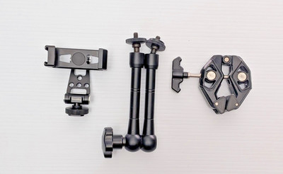 Smallrig Phone Mount + Crab Clamp, with magic arm